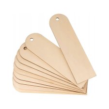 Drewniane zakładki do książek DIY 50 SZTUK Bileciki na prezent ze sklejki
