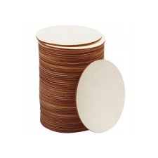 KOŁA drewniane 6mm do dekoracji 50SZT Ozdobne KOŁO do malowania Baza 10cm