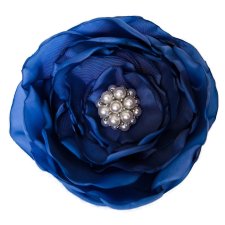 Broszka niebieska kwiat 8cm