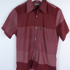 Paul Smith cienka koszula bawełna bordo / M