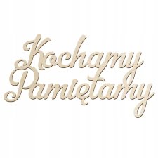 Napis KOCHAMY PAMIĘTAMY na Wszystkich Świętych Cmentarz do wieńca 10SZT