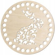 Denko okrągłe 17cm Spód Drewniane dno Podstawa do koszyka WIELKANOC