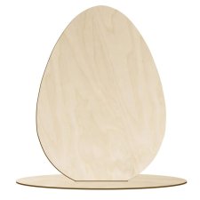 Drewniana figurka JAJKO 1SZT ze sklejki na podstawce 15 cm Wielkanocne