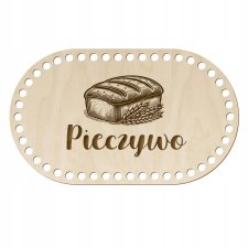 Drewniana baza do koszyka na pieczywo OWAL 16x24cm Spód do szydełkowania