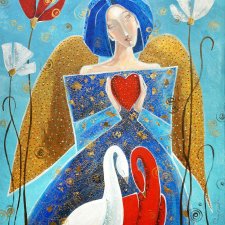 Miłość to uczucie, którego żądać nie można; jest darem, nie osiągnięciem - Giclee