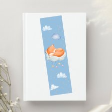 Papierowa zakładka do książki śpiący lisek | Zakładka z papieru
