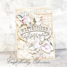 Wszystkiego najlepszego - kartka vintage