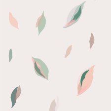 Tapeta dla dzieci Pink Leaves