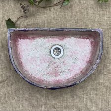 Ceramiczna umywalka "Różowy świt"