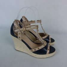 Carvela by Kurt Geiger sandały na koturnie espadryle 35 / 23 cm