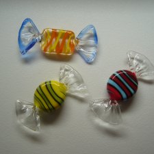 SZKLANE CUKIERKI MURANO