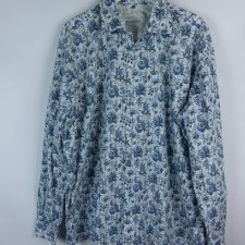 Signum koszula vintage bawełna w kwiaty / XXL
