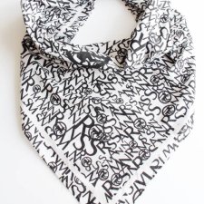 chusta vintage napisy litery
