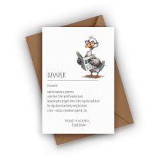 KARTKA NA DZIEŃ DZIADKA- DZIADEK