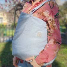 Duża torba miejska Shopper Niebieska