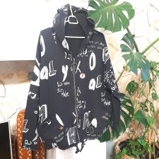 Bluza: czerń i biel oversize