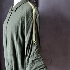Tunika koszula khaki neon wiskoza XS S