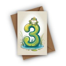 KARTKA NA TRZECIE URODZINY- 3 LATKA