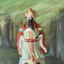 made in Japan porcelanowa figurka ręcznie malowana