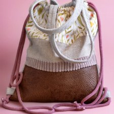 Patchworkowa plecak torba 2w1