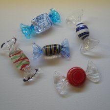 SZKLANE CUKIERKI MURANO