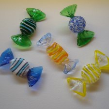 SZKLANE CUKIERKI MURANO