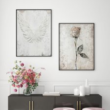 ZESTAW PLAKATÓW 2cz 40x50 cm Róża i skrzydła  (set187)
