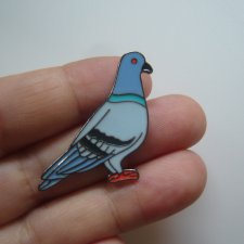 PIN PRZYPINKA BROSZKA PTAK GOŁĄB