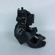 Allsaints skórzane sandały skóra naturalna 38 - 25 cm