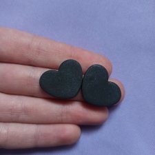 Kolczyki z gliny polimerowej serca