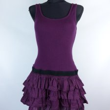 SuperDry sukienka falbanki bawełna / M