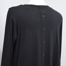czarna bluzka bluza jak kardigan S/M guziki na plecach