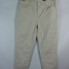 TU straight jeans ecru z połyskiem 12R / 40