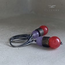 Kolczyki Red & Violet