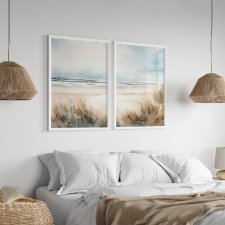 ZESTAW PLAKATÓW 2cz 30x40 cm Pejzaże morskie  (set190)