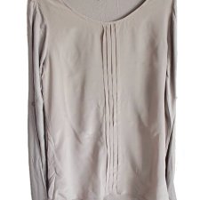 jakościowa bluzka vintage podwijane rękawy stylowy kolor Alba Moda
