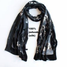 Exclusive 100% silk velvet scarf