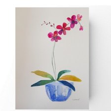 Kwiaty- akwarela formatu A4