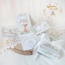 Exploding box komunijny, kartka na komunię, pamiątka "WhiteRoses1" GOTOWY
