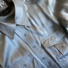 Silk VERO MODA elegancka koszulowa jedwabna 100% seta