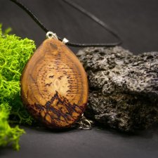 "Górski szczyt" – zawieszka z duszą podróżnika, pirografia, brzoza, handmade, dzień matki