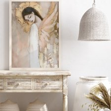 Plakat -  40x50 cm Śpiący Anioł  (2-0505)