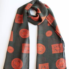 zwiewny Szal vintage Pardon
