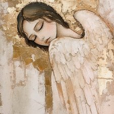 Plakat -  40x50 cm Śpiący Anioł  (2-0506)