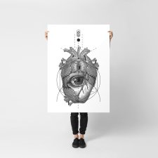 Plakaty skandynawskie serce 61x91 cm