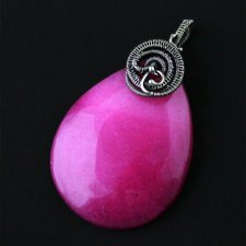Izydora - wisior wire-wrapping z Agatem