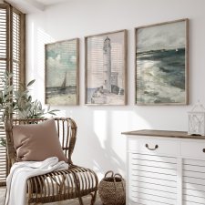 ZESTAW PLAKATÓW 30x40 cm Pejzaże morskie  (set193)