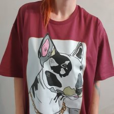 BOX PREZENTOWY T-Shirt Bulterier PIES rozmiar L