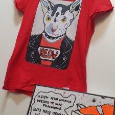 Box Prezentowy T-shirt KOT PUNK  Unisex S