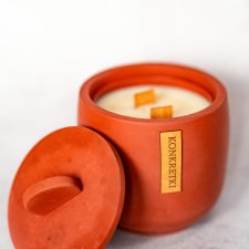 KONKRETKI Świeca rzepakowa w betonie ALLURE Beczułka